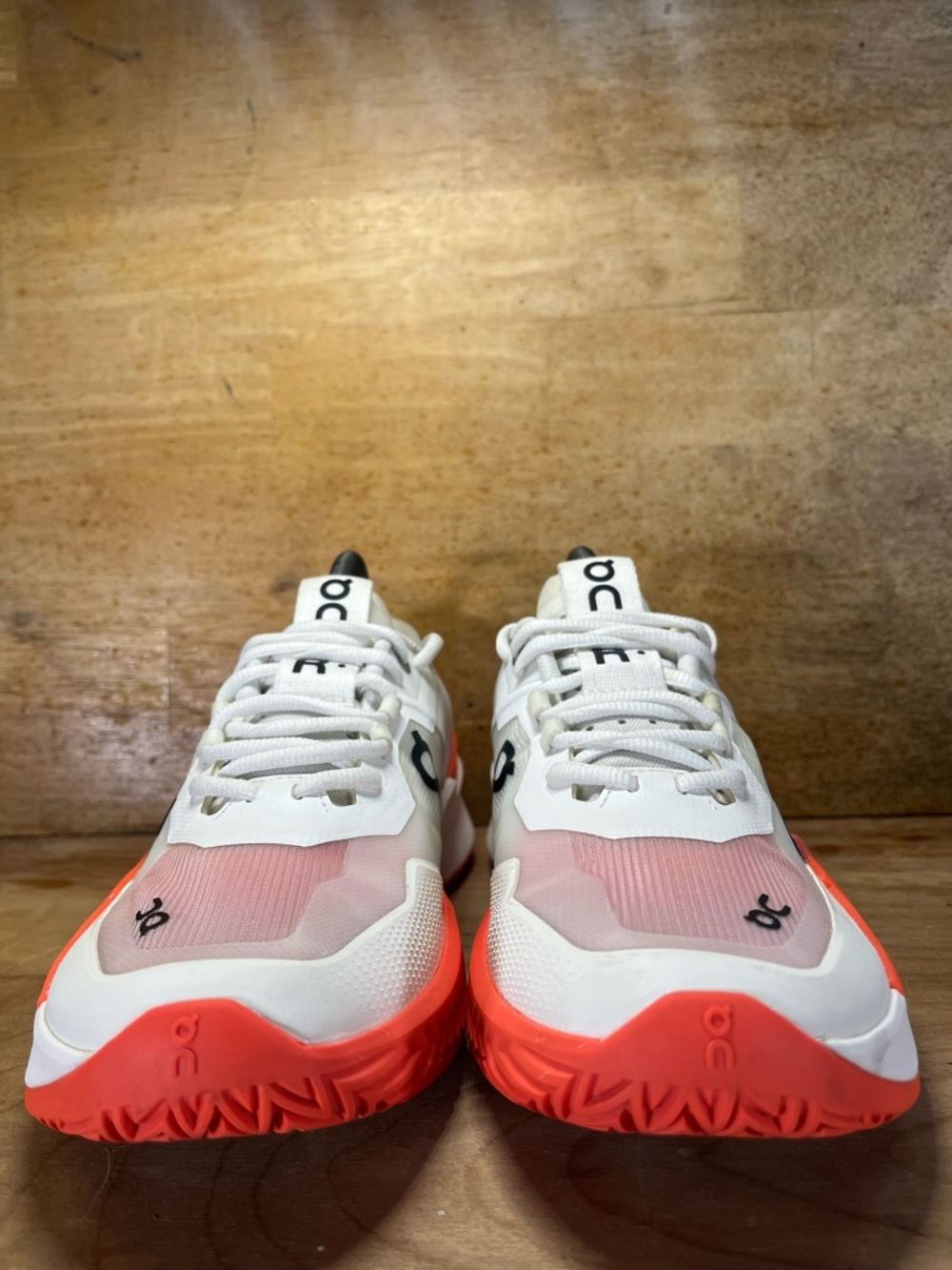 On Cloud The Roger Pro 2 Clay Womens Size 9 Tennis Shoes Sneakers White Orange - Picture 2 of 12